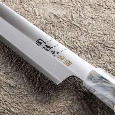  <ステンレス和包丁(片刃)> ◇貝印 関孫六 銀寿ST 刺身 210mm 【左きき】