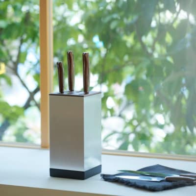 【和NAGOMI】『特製包丁スタンド』包丁立て「包丁:5本 鋏:1本 収納可」縦・横:11.5cm