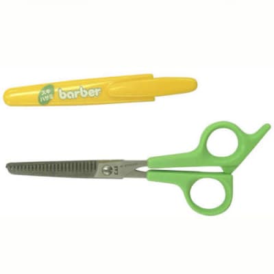 H13-76 ＜キャップ付ハサミ・スキハサミ＞■サンパツ・スキハサミセット (散髪用) ◇貝印