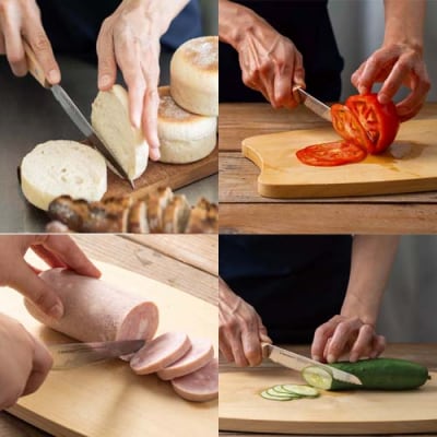 パン切りナイフ【せせらぎ】14cm パン切包丁 ブレッドナイフ 調理器具 キッチン用品 アウトドア