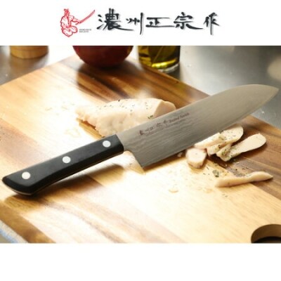 濃州正宗作　ダマスカス三徳包丁　H10-76