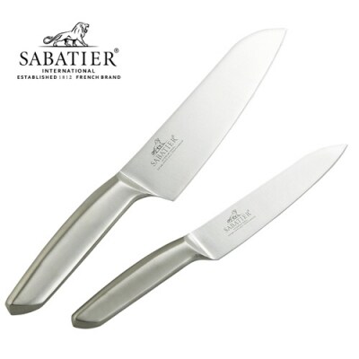 SABATIER オールステンレスキッチンナイフ2点セット　H15-18　