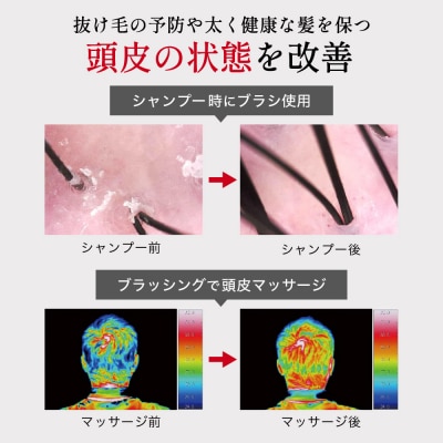 ヘアケアブラシ ドクターズスカルプ 【ブラック】KQ1601 くし ヘアブラシ 髪 ケア用品 貝印