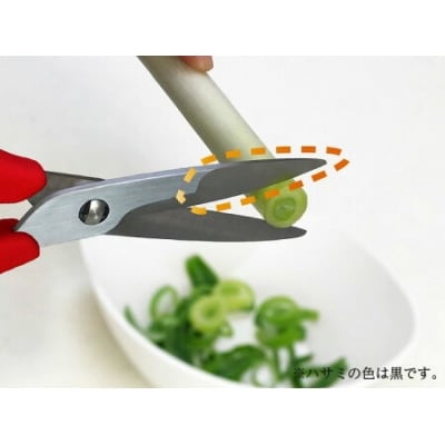 キッチンばさみ 薄+厚 ハイブリッド刃 黒 キッチンバサミ 軽量 アウトドア キッチン用品 関市