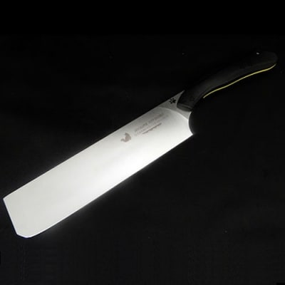 H45-09 NYAIFE KITCHEN (ニャイフキッチン) 菜切り包丁 ブラック/イエロー メ | ふるさと納税のお礼品