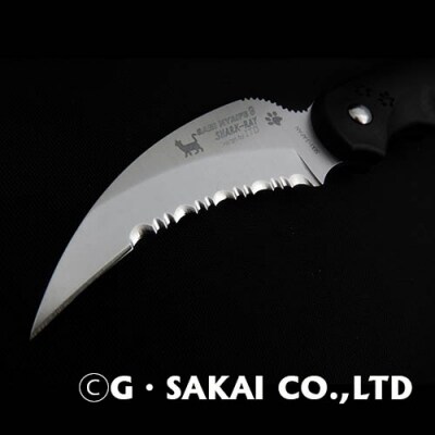 サビニャイフ9 SHARK-RAY (シャークレイ)スナネコver ブラックFRN H35-12