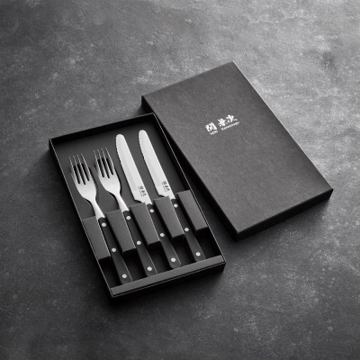 【12月31日までこの金額!】テーブルナイフ・フォークセット 4本組 カトラリーキッチン用品 食卓