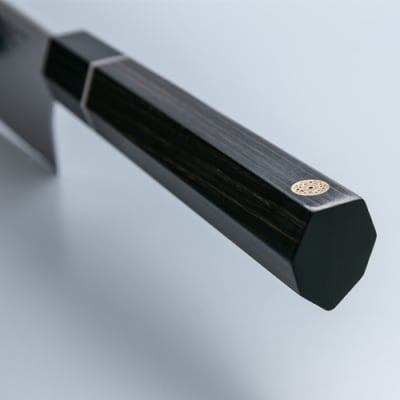 TVでも紹介!特製切付包丁 瑞雲2本セット(ペティナイフ150mm 三徳) 木鞘付