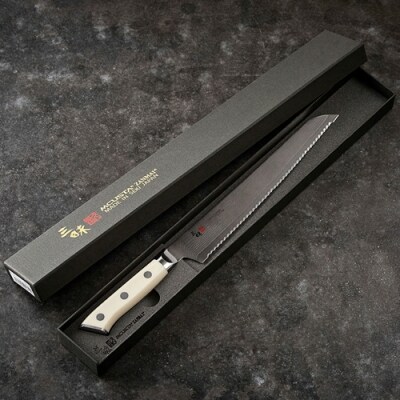 三昧 【パン切り包丁 (230mm)】 クラシック ダマスカス コーリアン