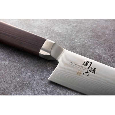 関孫六 ダマスカス 三徳包丁【まな板付き】