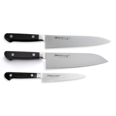 H120-06 Misono モリブデン鋼 3本セット (三徳包丁・牛刀包丁・ペティナイフ)