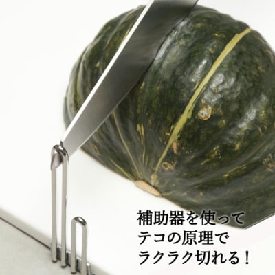 万能包丁　楽　(驚きのラク切り!補助具付)　 H10-116