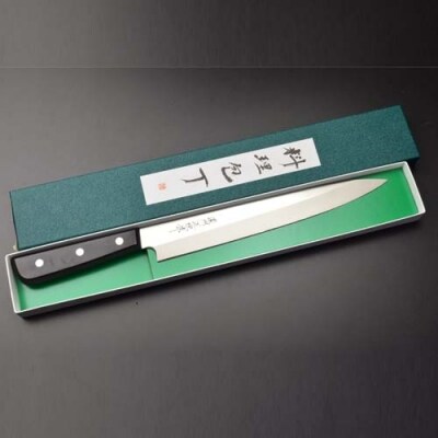 柳刃包丁240mm 濃州正恒作 モリブデンステンレス鋼(MSY-240) H20-53