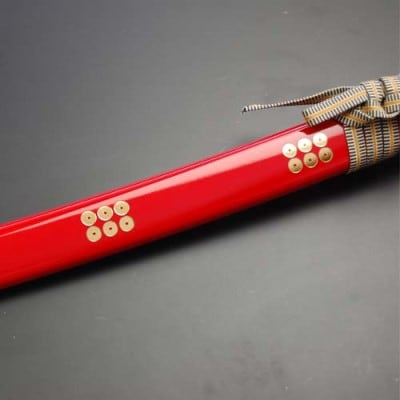 美術刀剣 模造刀 真田幸村 六文銭拵え大刀 朱呂 戦国武将シリーズ