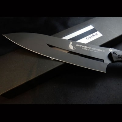 SABINYAIFE KITCHEN3【ブラックブレード】牛刀 サーバルキャットver