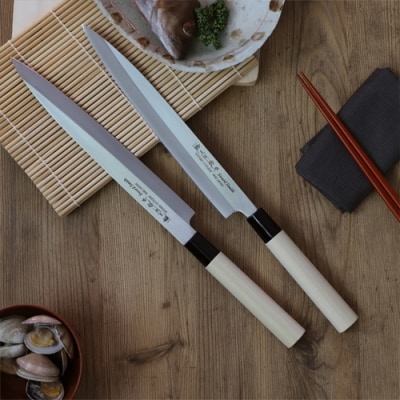 左利き用【濃州正宗作　ステンレス和包丁　刺身包丁240mm】　H7-106