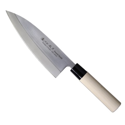 左利き用　【濃州正宗作　ステンレス和包丁　出刃包丁180mm】H8-109