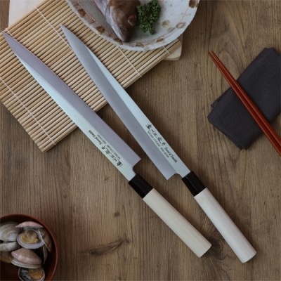 【濃州正宗作　ステンレス和包丁　刺身包丁270mm】　H8-110
