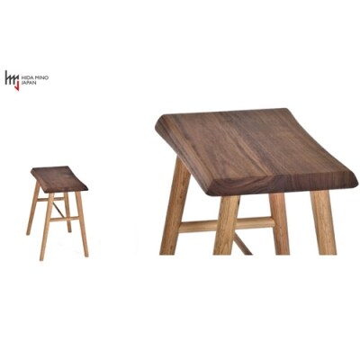 スツール/サイドテーブル【オーク+ウォルナット材】JCW73014X ONO+W