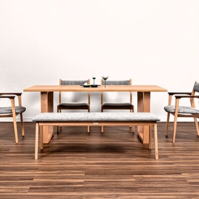 IGNITE ダイニングチェア【オーク材】JIG-DCO206 PNO/Dエディ#5RR