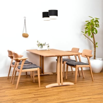 【12月31日までこの金額!】B.H.ダイニングチェア(ショートアーム)【オーク材】