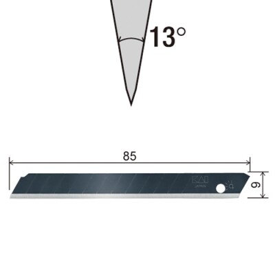 H7-104 ◇貝印 プロ用カッター 本体+黒刃替刃セット(S-002+B-50)