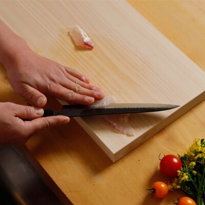 H60-27 志津刃物製作所:V金10ステンレス包丁「玄」 牛刀包丁 210mm