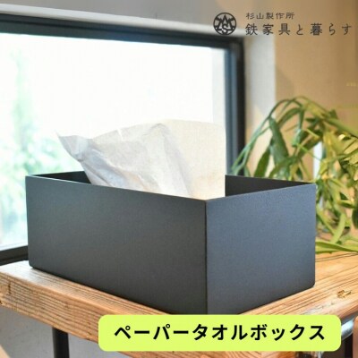 アイアン製 ペーパータオルボックス 