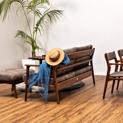 IGNITE ソファー2.5人掛け【ウォルナット材】JIG-LSW193-25