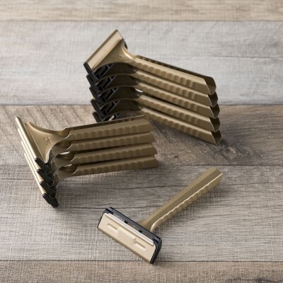 ＜ひげ剃り用カミソリ＞■T型ゴールドステンレス　SM 50本(10本入×5個)◇◇貝印 H5-208