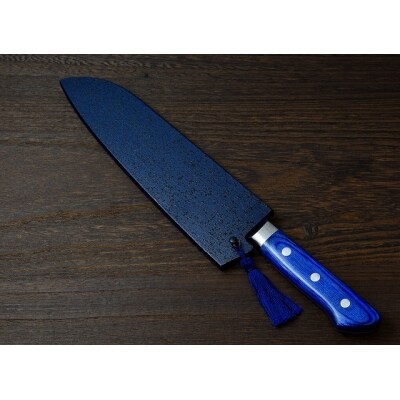 H44-26 剛シリーズ 三徳包丁 180mm 木製鞘付き【左利き用】