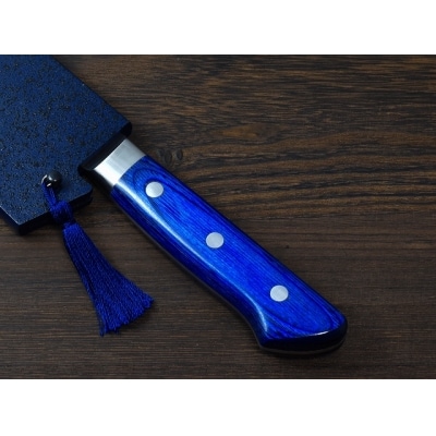 H44-26 剛シリーズ 三徳包丁 180mm 木製鞘付き【左利き用】