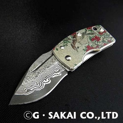 浮紋-UKIMON-ダマスカス 【山茶花(さざんか)】