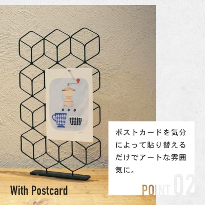 『Fe Desk Deco』鉄製 メモスタンド マグネットボード