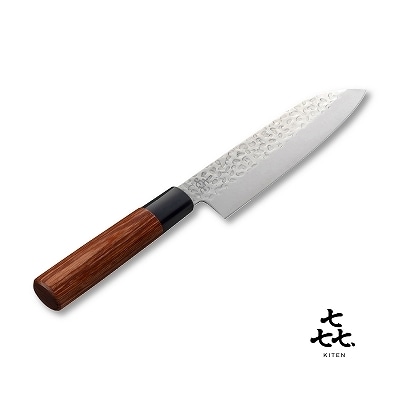 「㐂.」KITEN  槌目　三徳包丁