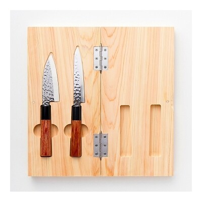 「㐂.」KITEN 折りたたみ式ヒノキまな板・ペティ・小出刃セット