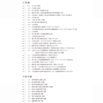 刀剣と鐔の名品を掲載した「関鍛冶伝承館　収蔵品図録　篇之壱」 H5-213