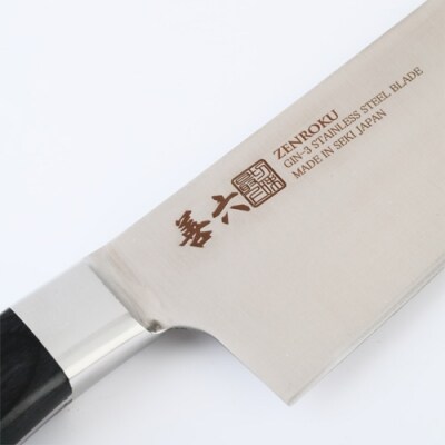 料理包丁【善六】三徳包丁 (口金付き)　銀3号 SKA-170-03