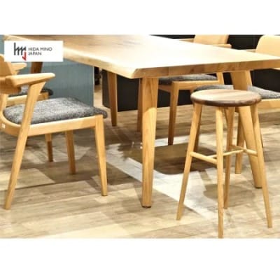 ハイスツール/サイドテーブル【オーク+ウォルナット材】JCW73026X ONO+W