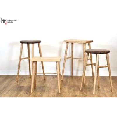 ハイスツール/サイドテーブル【オーク+ウォルナット材】JCW73026X ONO+W