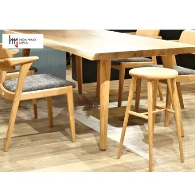 ハイスツール/サイドテーブル【オーク材】JCW73026O ONO