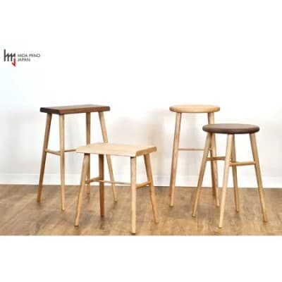 ハイスツール/サイドテーブル【オーク+ウォルナット材】JCW73016X ONO+W