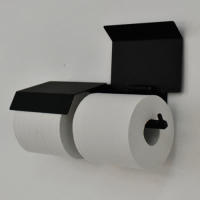 アイアン　ムクペーパーホルダーA　2連  (トイレ用鉄製家具)