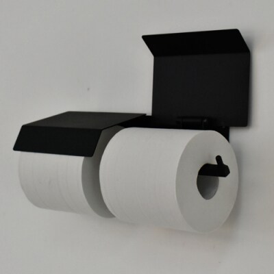 アイアン　ムクペーパーホルダーA　2連  (トイレ用鉄製家具)