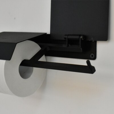 アイアン　ムクペーパーホルダーA　2連  (トイレ用鉄製家具)