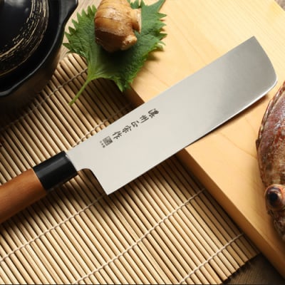 H10-180 濃州正宗作 ステンレス和包丁 三徳包丁・菜切包丁セット