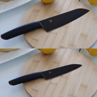 包丁2点セット 濃州正宗作 三徳包丁 ペティナイフ ブラック キッチン用品 調理器具