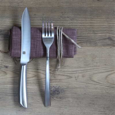 H10-177　濃州正宗作　テーブルナイフセット2P(フォーク付き)　