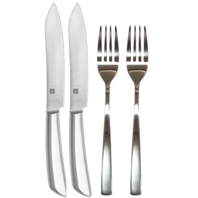 H10-177　濃州正宗作　テーブルナイフセット2P(フォーク付き)　