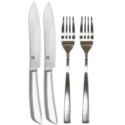 H10-177　濃州正宗作　テーブルナイフセット2P(フォーク付き)　